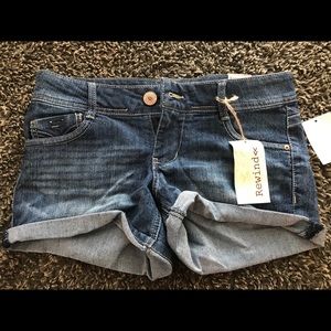 Rewind Size 5 jean shorts. Brand new with tags.